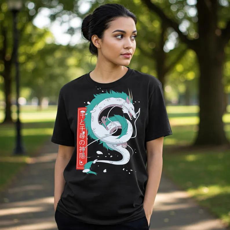 Spirited Away Haku TShirt Anime Unisex Unisexga 2
