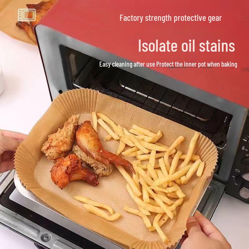 High-Temperature Rectangular Oven & Microwave Oil-Absorbing Disposable Baking Tray