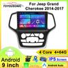 Android Car Multimedia Player For Jeep Grand Cherokee 2014-2017 GPS Navigation CarPlay 4G Head Unit Stereo Video Player
