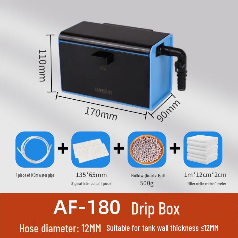 Top Filter System for Small Fish and Turtle Tanks: Purifies, Circulates, and Filters Water