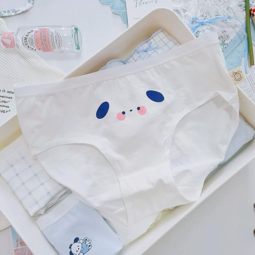 Atmungsaktive und niedliche bedruckte Taille und Hüfte Atmungsaktive Dreieck Damen-Slips