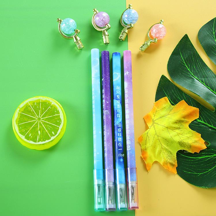 Starry Sky Crystal Globe Gel Pen - Cute, Creative Stationery for Students