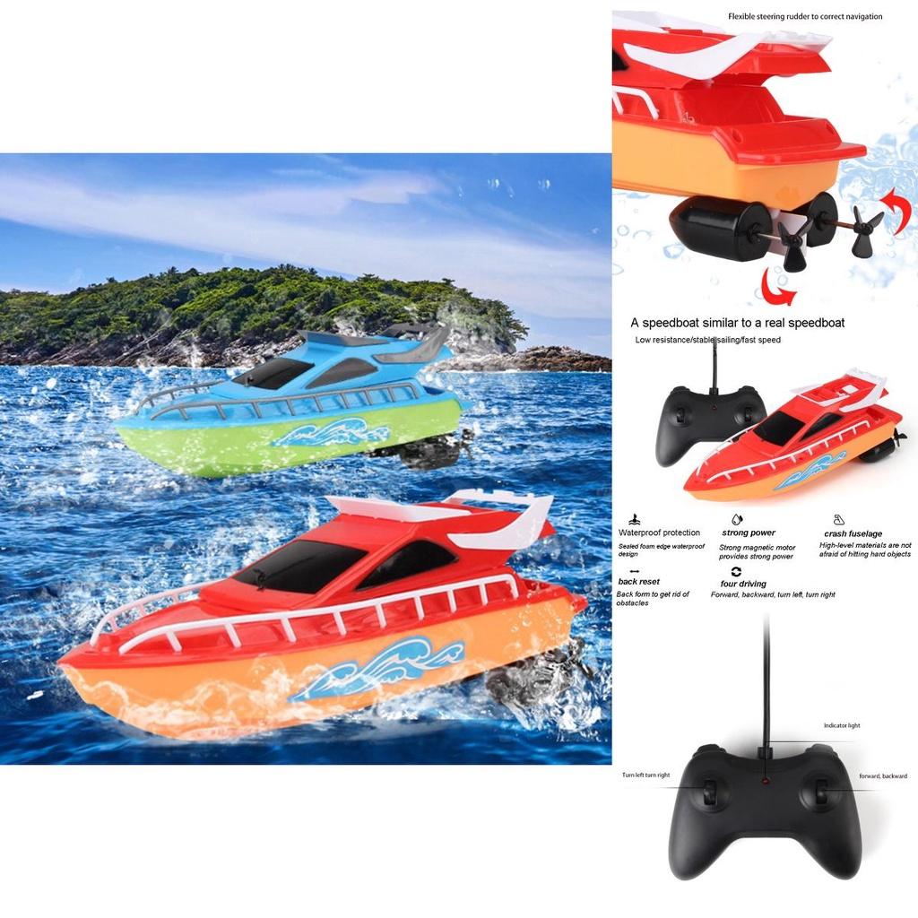 High-speed Wireless Remote Control Speedboat Water Boat Toy Children's Gift For Intellectual Development And Hand-eye Coordination
