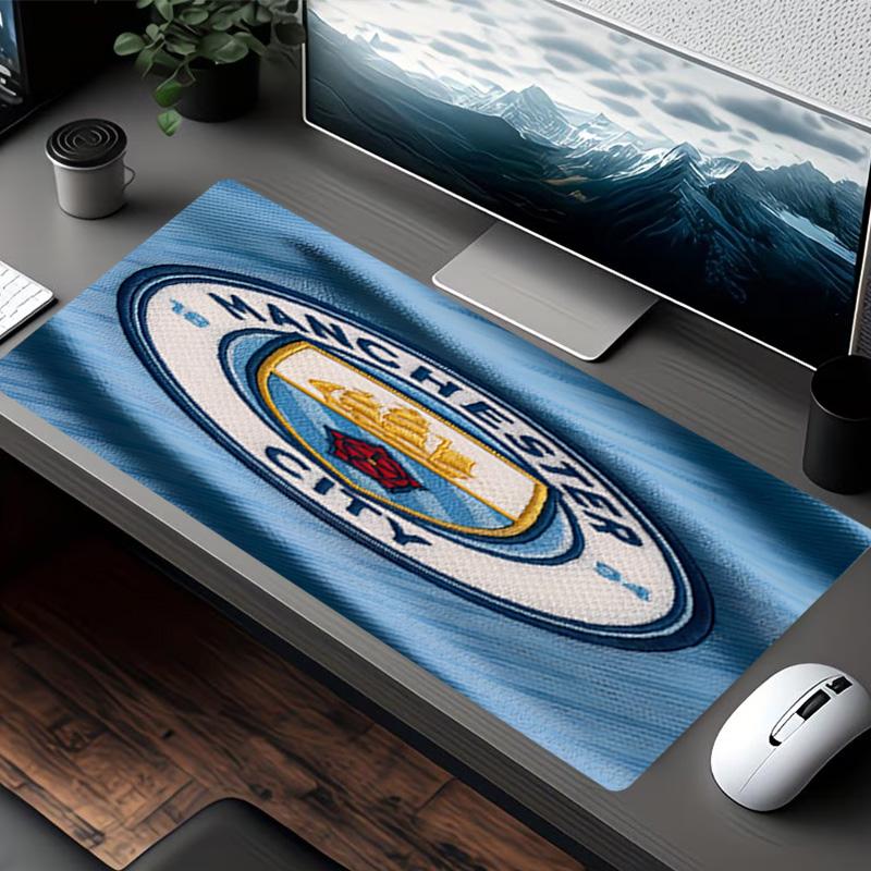 Manchester City FC Print Mouse Pad, for Keyboard Pad Laptop PC Mat for Office Home Use, Desk Decor, Perfect Birthday Gift for Gamers