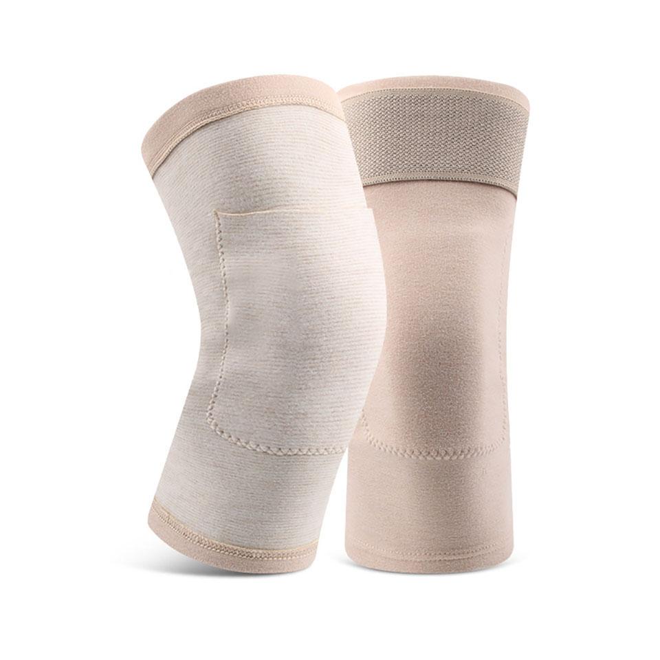

Durable And Safe Getinfit 1Pair Elbow Knee Pads Sports Keep Warm Derong Fever Knee Joint Leg Guards Strap Anti-Slip Run Basketball Badminton Gear L