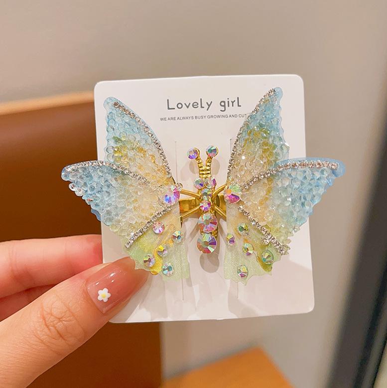 Korean Ancient Style Flapping Butterfly Tassel Hair Clip & Hairpin