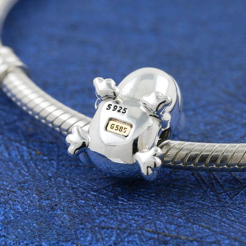 Komfortabel å ha på 925 Sterlingsølv Perler Charms Inskripsjon Froskeprins Passer Mote Originalt Armbånd Dame Smykker Gave