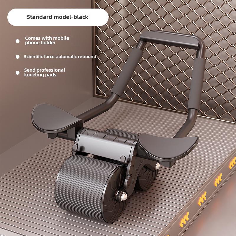 Břišní kolečko s automatickým odrazem: Podpora loktů pro muže a ženy – domácí fitness nástroj pro trénink břicha a jádra