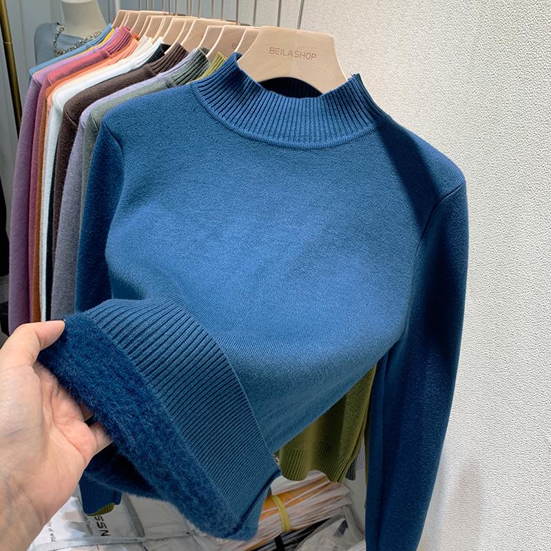 Plus Size Cartoon Knit Pullover Sweater: Cute, Loose Fit, Mid-Length, Perfect for Autumn/Winter.