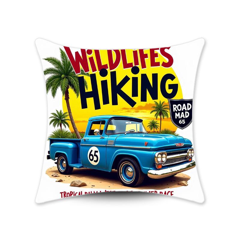 Retro American Style Pillow Case Printed Pillow Home Decoration Living Room Sofa Printed Cushion