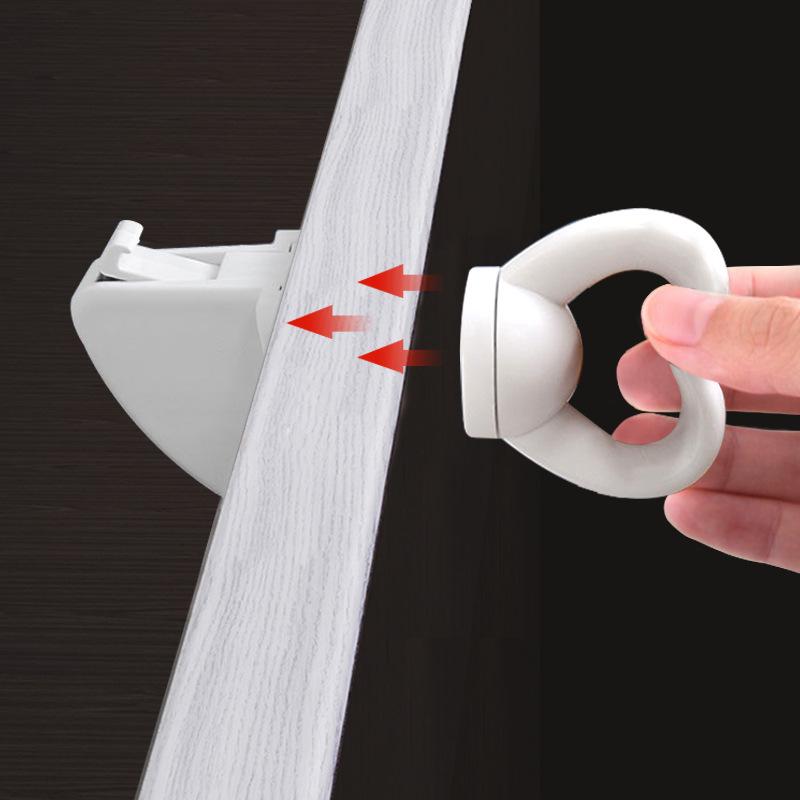Magnetic Invisible Drawer Safety Lock – No-Drill Childproof Nano Adhesive Lock