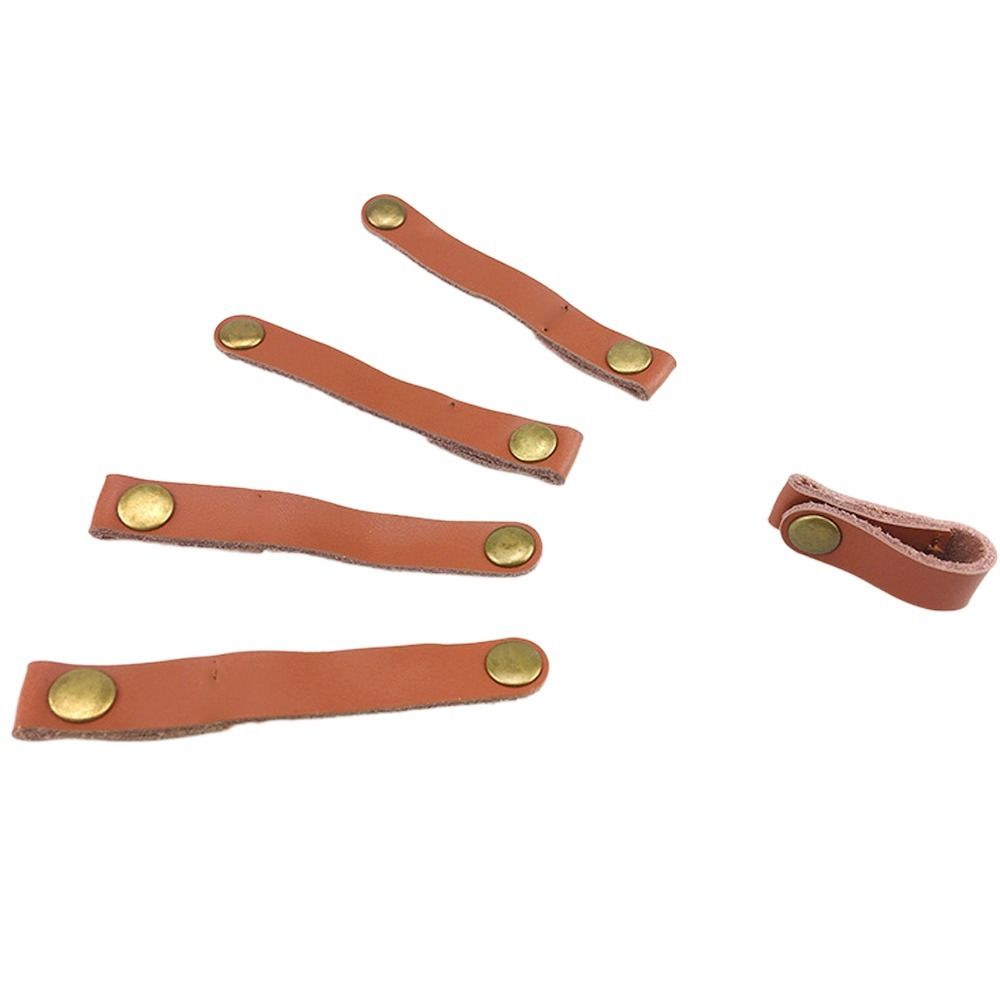 10Pcs/Pack Storage Cord Keeper PU Leather Cable Management Cable Straps  Wrap Headphone
