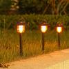 Waterproof Solar Flame Garden & Wall Lamp for Outdoor/Indoor Use