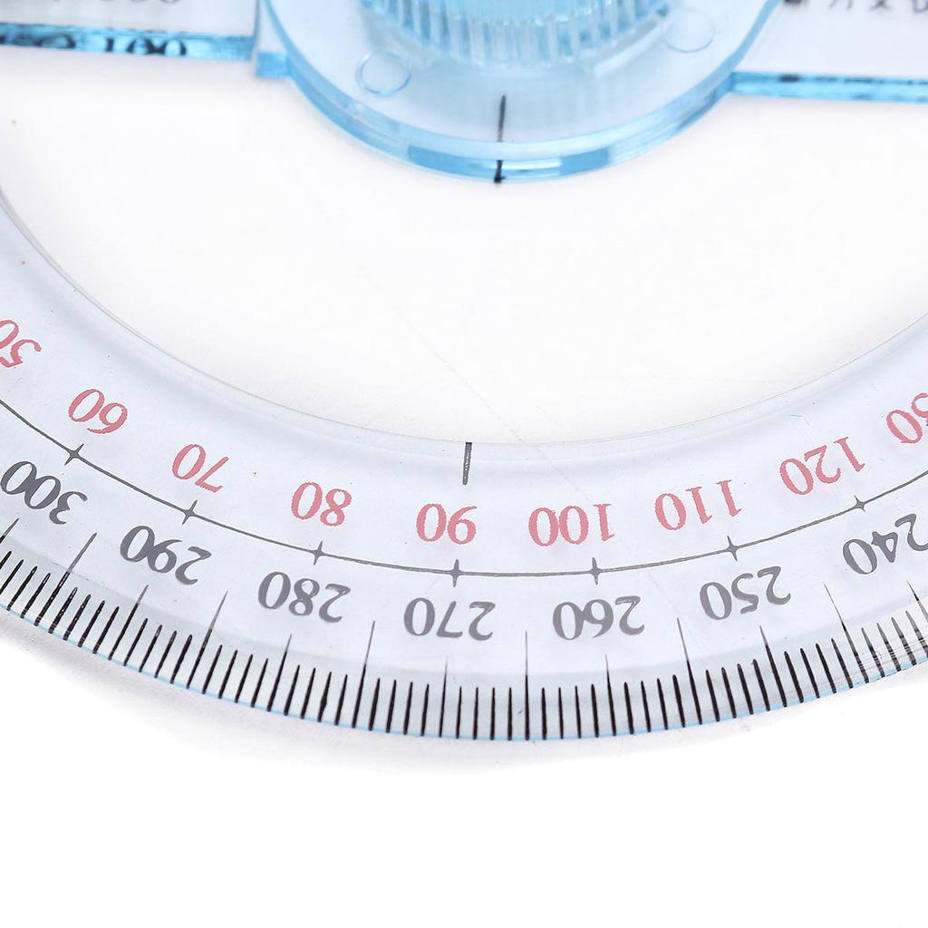 Ny 360 graders vinkel Mål 10 cm diameter gradskive oscillerende arm elever