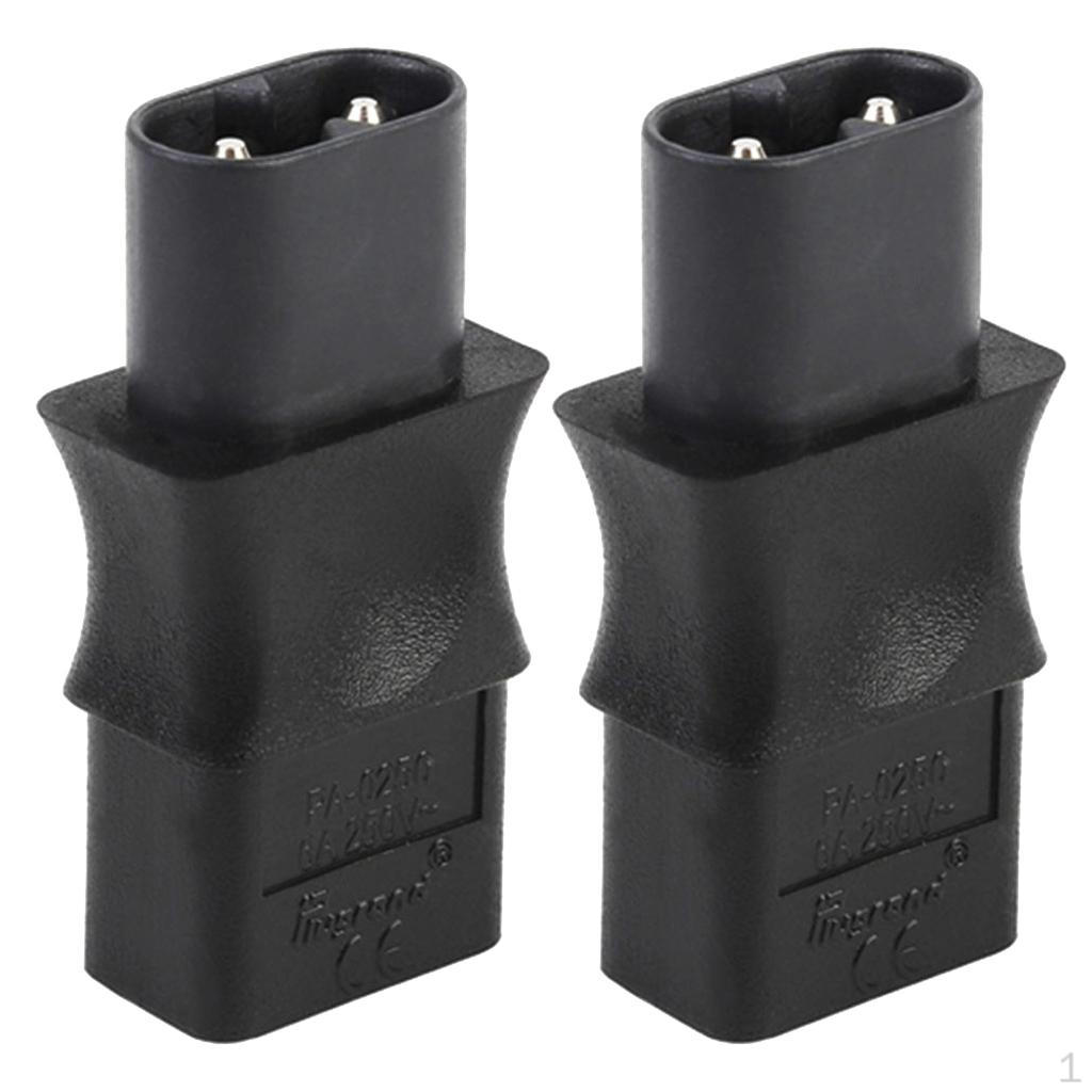 

2X IEC 320 C8 Male to C9 2 Pin Female Adapter 6A /250V