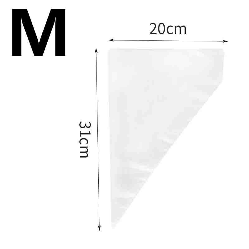 100Pcs Disposable Piping Bags Thickened Pastry Decorating Bags Cake Icing Frosting Bags Baking Tools Kitchen Accessories