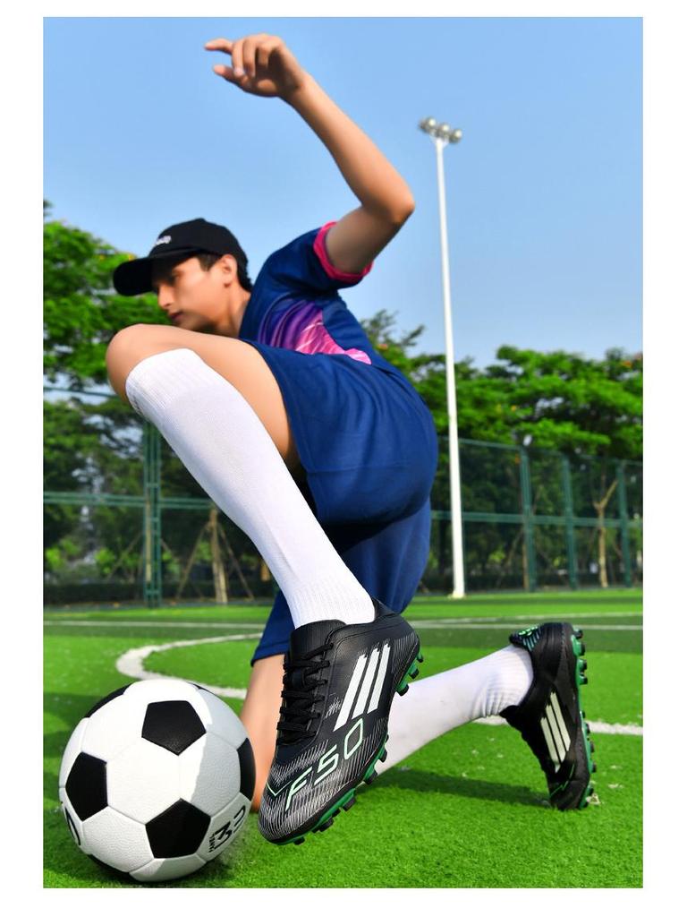 Cross-border F50 Kids' Outdoor Soccer Cleats for Artificial Turf – Professional Youth Training Shoes
