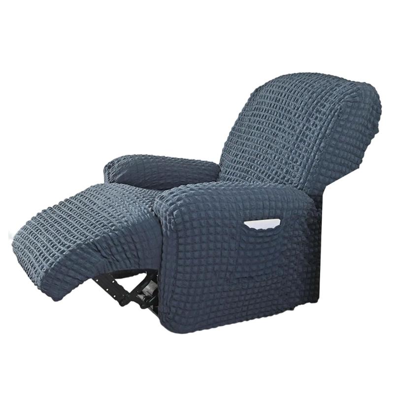 Elegant Elastic Bubble Grid Tub Single Armchair Cover with Armrests, Soft and Comfortable Single Seats Sofa Cover for Relaxation