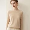 Pure Cashmere Women's Loose Pullover Sweater - Round Neck, Solid Color, Warm Knitwear for Autumn/Winter