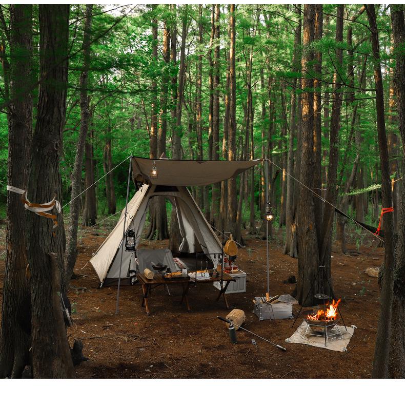 Aluminum Alloy Camping Tripod for Bonfire & Picnic Cooking