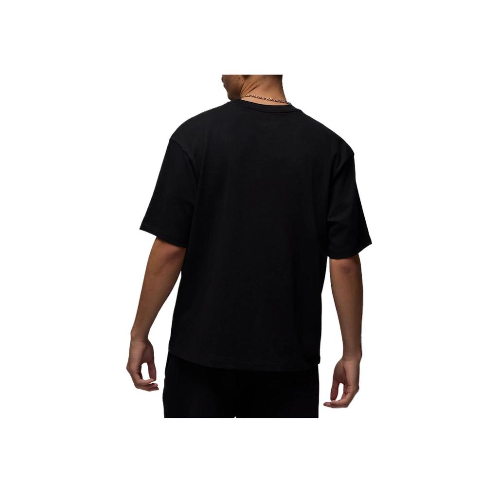 Jordan Flug-Essentials Bequemes Hautfreundliches Modisches Vielseitiges Kurzarm-T-Shirt Herren Tops Schwarz IB7345-010