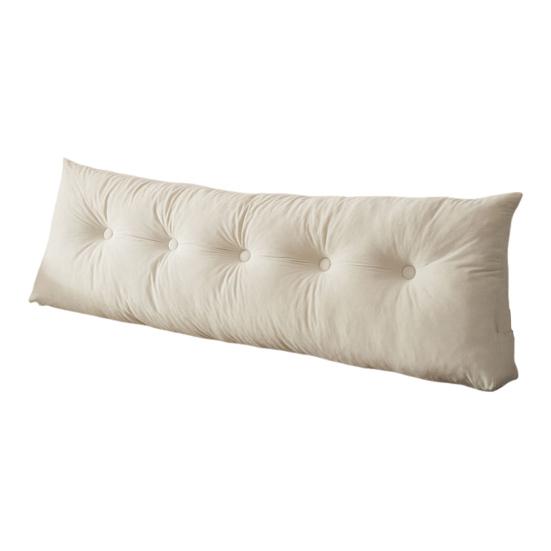 Headboard Wedge Pillow Bedhead Triangular Headboard Pillow Ergonomic Backrest Bolster Cushion with Side Pocket for Dorm Bed Sofa