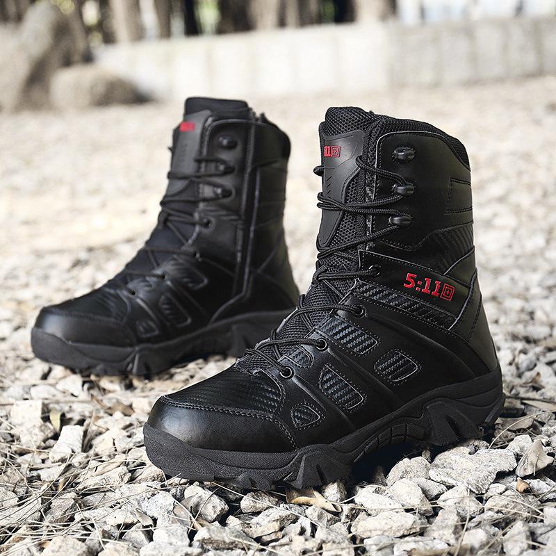 Mid-High Tactical Desert Hiking Boots - Men's Size 47
