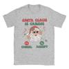 Men's Merry Christmas Santa Clause is Calling Ringing in Holidays T Shirts 100% Cotton Tops Summer Y2K Funny Short-Sleeved TOPS
