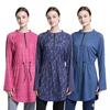 Womens Quick-Dry Long Sleeve Sport Set Modest Islamic Yoga Running Fitness 3-Piece Outfit