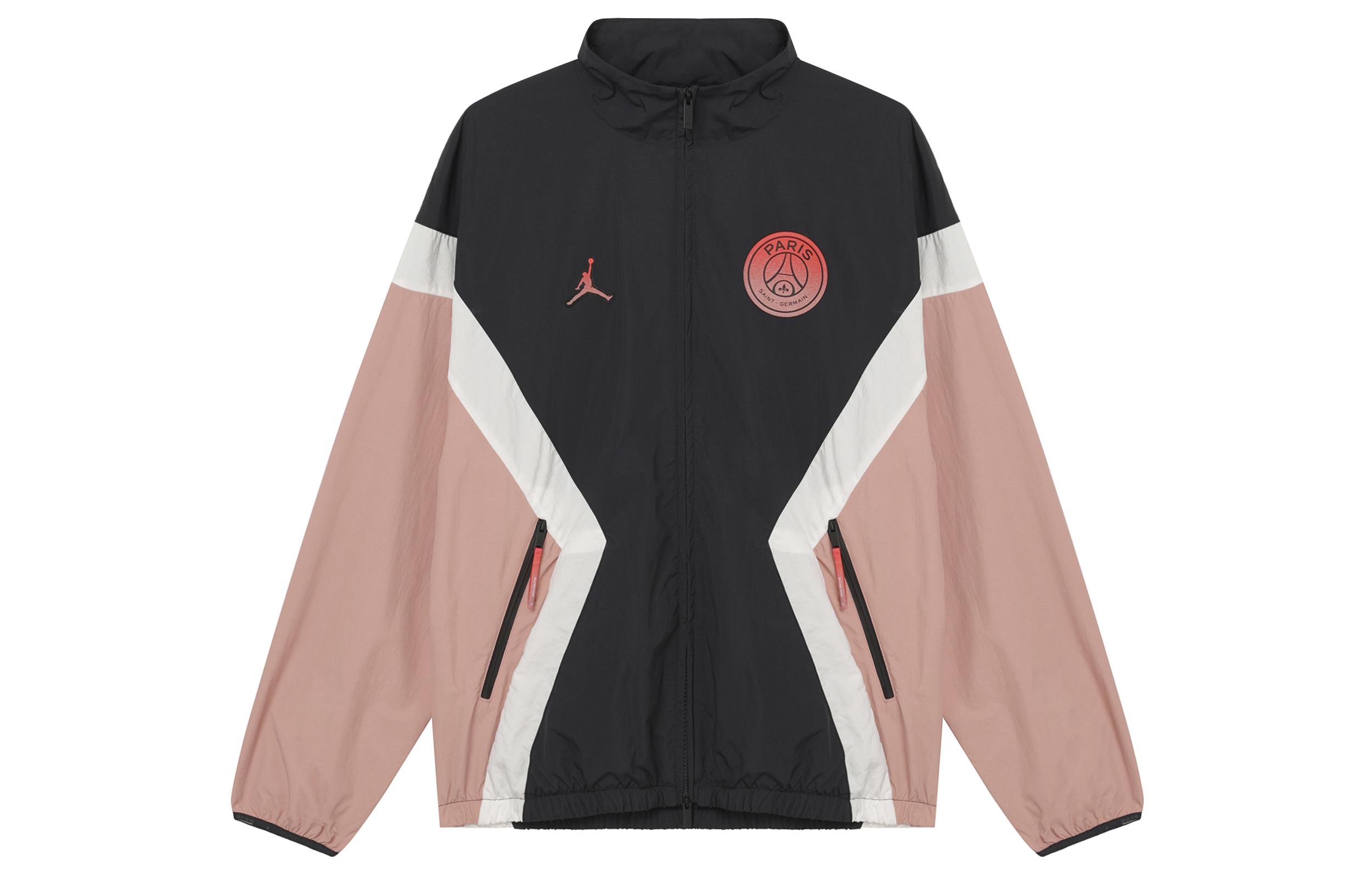 Jordan Paris Saint Germain FW24 Jas Heren Roestig Roze/Grijs Zwart/Sai 2XL gray