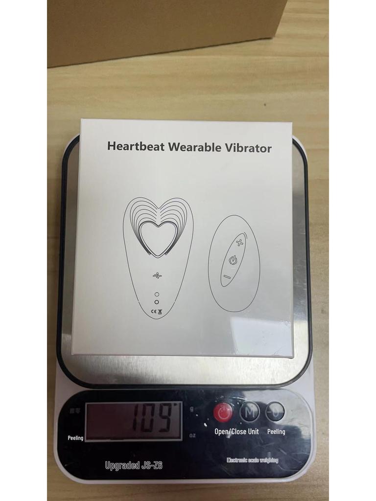 Heart-Shaped Wearable Vibrator with Remote Control & App for Women's Pleasure, Portable Adult Toy