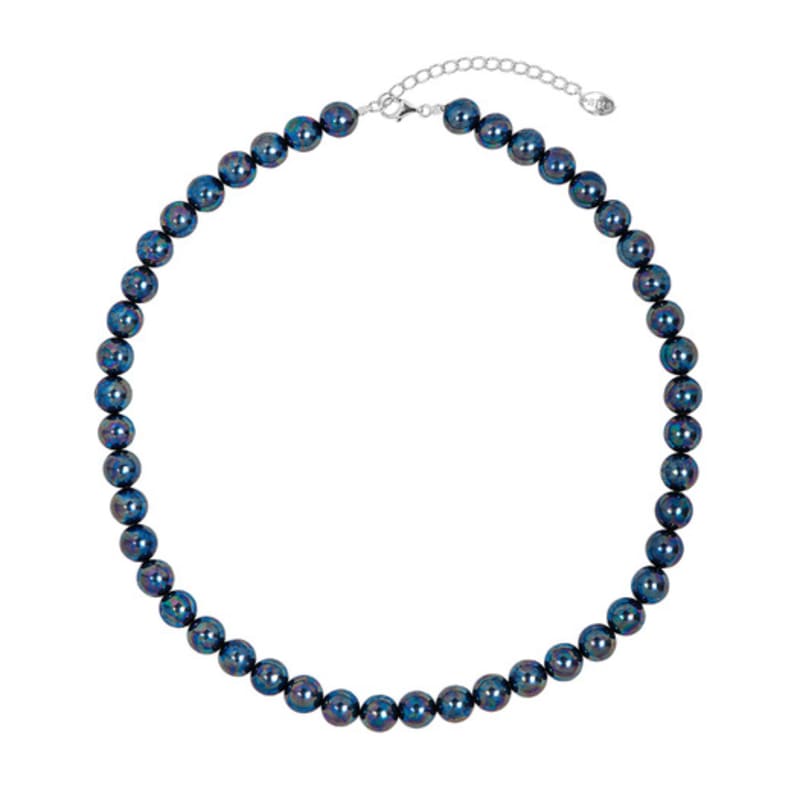 SENTIMENTS ESSENTIAL No.2 BLUE PEARL Necklace 925 SILVER