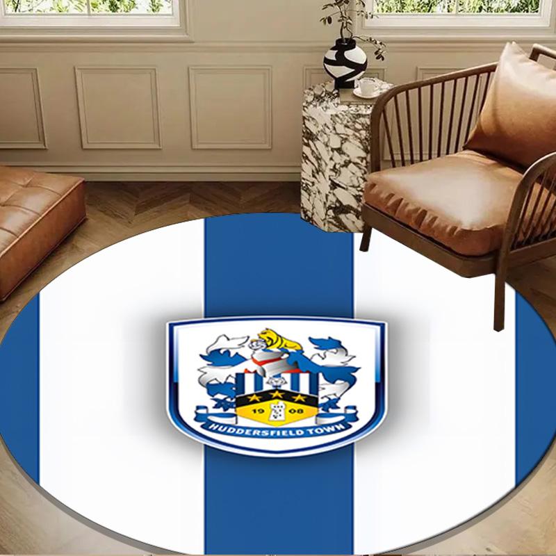 Hudders-field Football Spirit Round mat Home Decor, Chair rug For livingroom,Bedroom, doormat home decor Birthday Gift Christmas Gifts