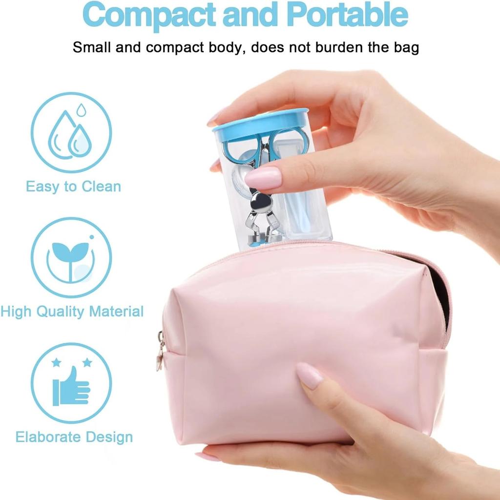 Farbige Kontaktlinsen Tragehilfen, Kontaktlinsen Augenlidspreizer, Pinzette zum Entfernen von Kontaktlinsen, Kontaktlinsen Augenlid-Einsetzwerkzeug für neue Benutzer