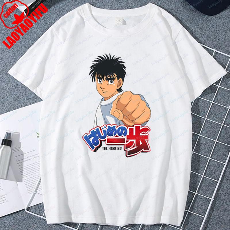 Hajime No Ippo Makunouchi Ippo Anime T Shirt Nostalgia Vintage 90s Summer Fashion Cool Cartoon Unisex New TEE TSHIRT Women Tops