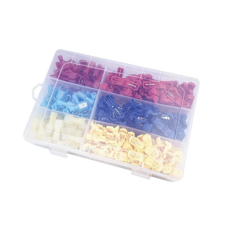 240x 22-10 AWG T-Tap Quick Insulated Splice Wire Terminal Connectors Combo Kit