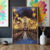 Obraz Malowania Po Numerach Z Ramą Wielka Aula Hogwart Harry Potter 50X70Cm