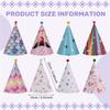Versatile 8Pcs Paper Gold Foil Happy Birthday Party Cone Hats For Adults And Kids Party Decoration