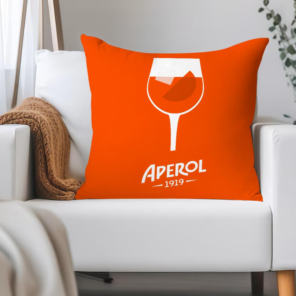 Aperols Spritz Flannel Pillow Case Applicable Space For Guest Rooms Interiors Cars Office House Decoration