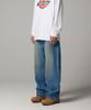 Washed Wide Denim Pants Washed Oil