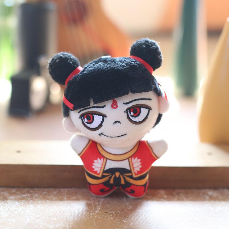 Stuffed Animal Nezha Plush Keychain Backpack Charm Soft Toy Gift Teens For