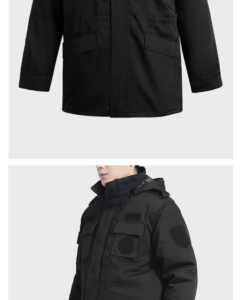 Winter Thickened 511 Security Twill Cotton Cold-Proof Overcoat for Special Operations
