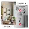 Wireless Rechargeable LED Sconce Touch Switch Black Wall Mounted Light Bedroom Hallway Living Room Indoor Lighting Lamp