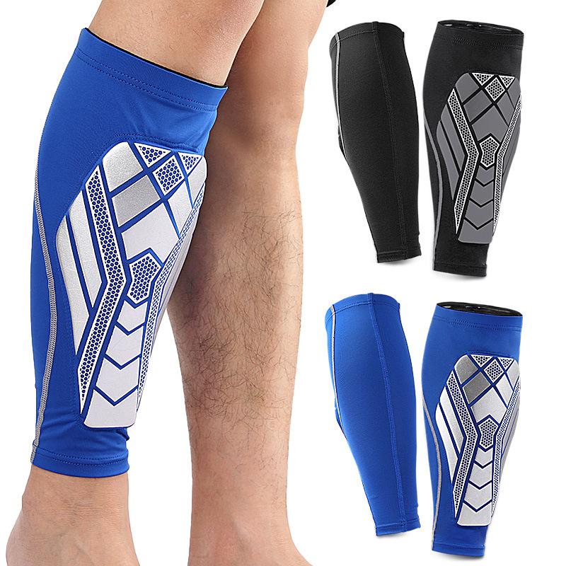 

Outdoor Running Football Basketball Thickened Sports Anti-collision Protection Calf Breathable Non-slip Fixed Protective Cover Protective Gear M чорний