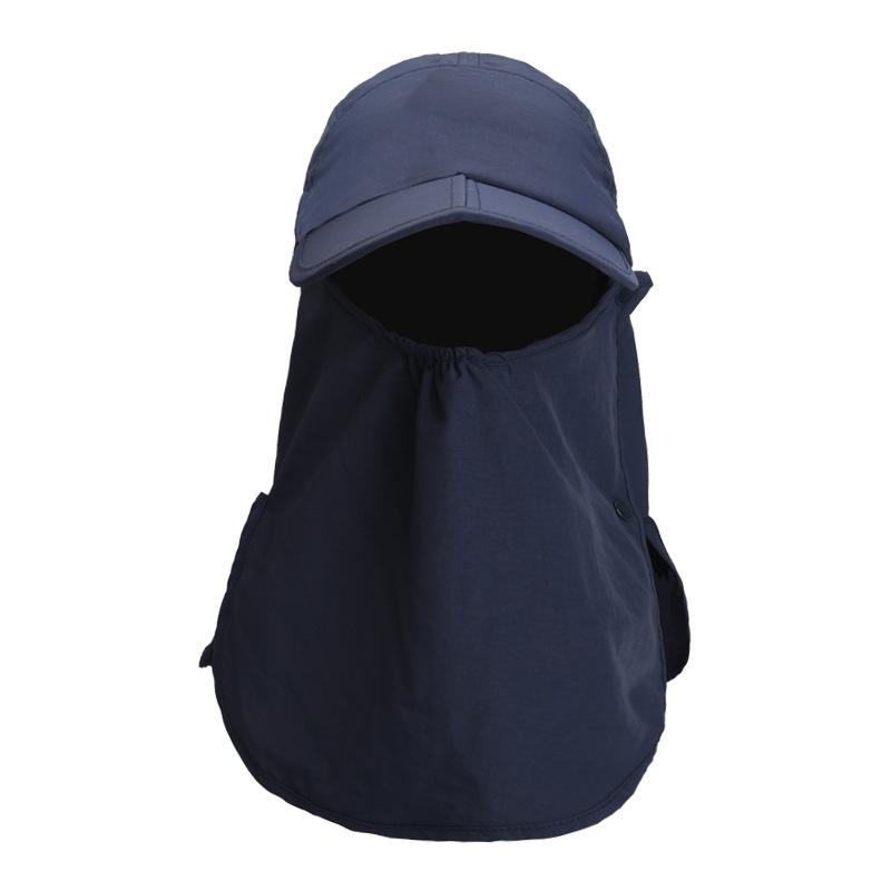 Cycling Cap Summer Men's and Women's Outdoor Protective Cover, Face Protection, UV Protection, Neck Protection, Removable Mask, Peaked Cap.