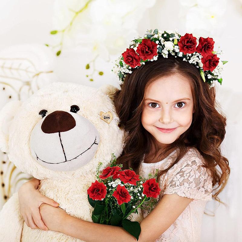 5/10/20Pcs 4.5cm Red Silk Artificial Rose Heads for Home Room Decorations Wedding Decoration DIY Bride Wreath Accessories