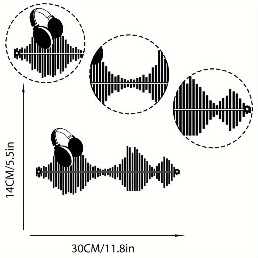 1 шт. Ритм музыки настенное металлическое настенное искусство — фото 5