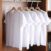 T-shirt a maniche corte in puro cotone, bianco e nero, per uomo e donna, top estivi larghi a mezza manica per coppie