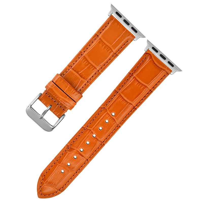 The First Layer of Cowhide Is Suitable for Apple Watch Strap Iwatch7 6 5 4 3 Apple Leather Watch Strap