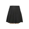 Solid Color Pleated Short Casual Skirt Women Skirts Black GWSD06643-9999